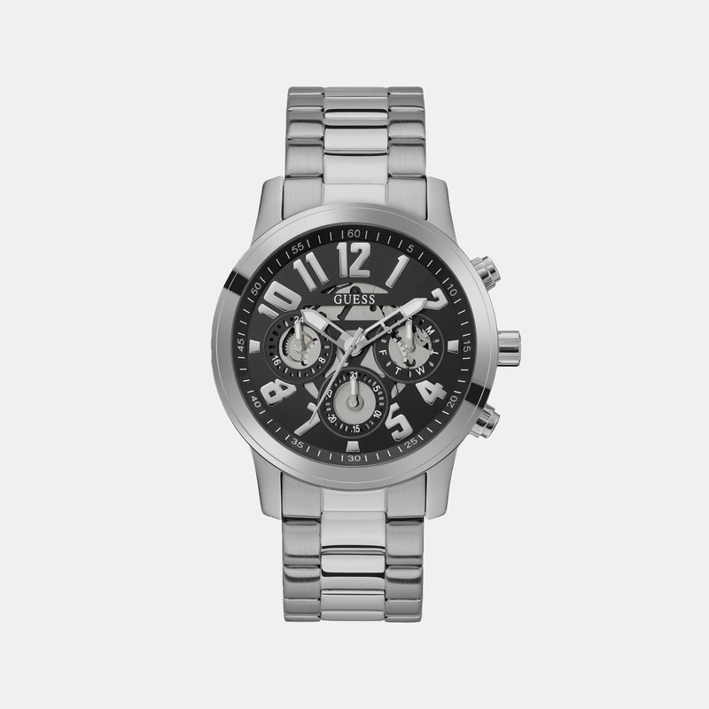 Men Black Analog Stainless Steel Watch GW0627G1