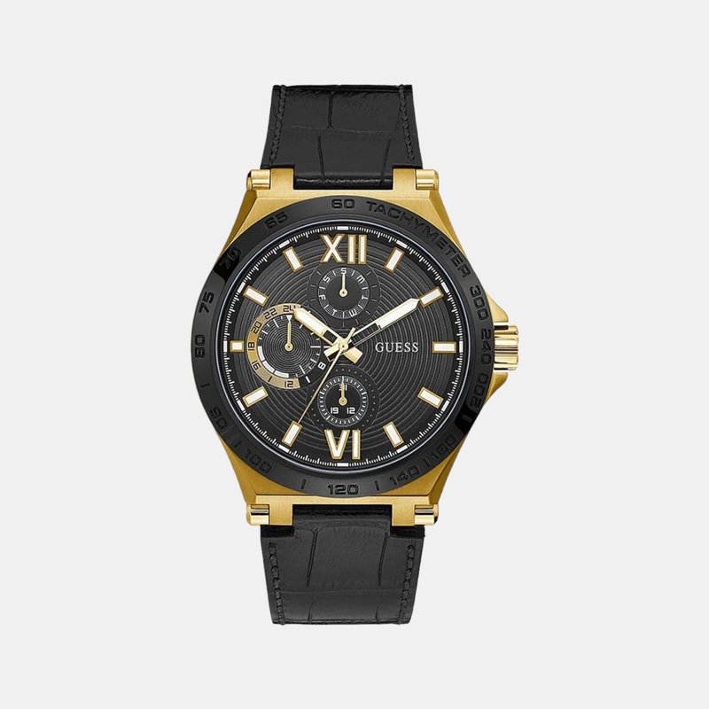 Men Leather Chronograph Watch GW0204G1