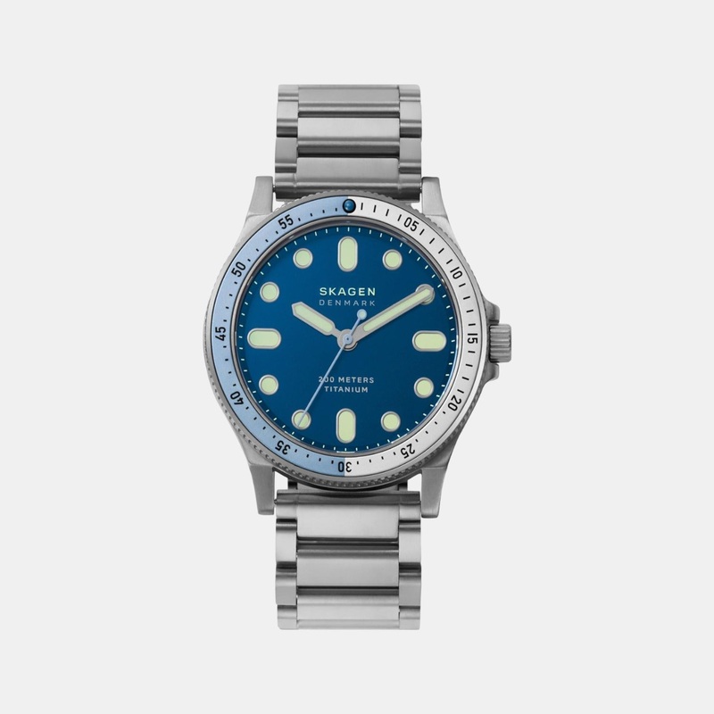 Men's Blue Analog Titanium Watch SKW6717