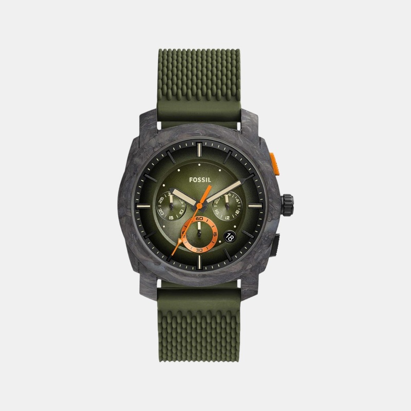Men's Green Silicon Chronograph Watch FS5872