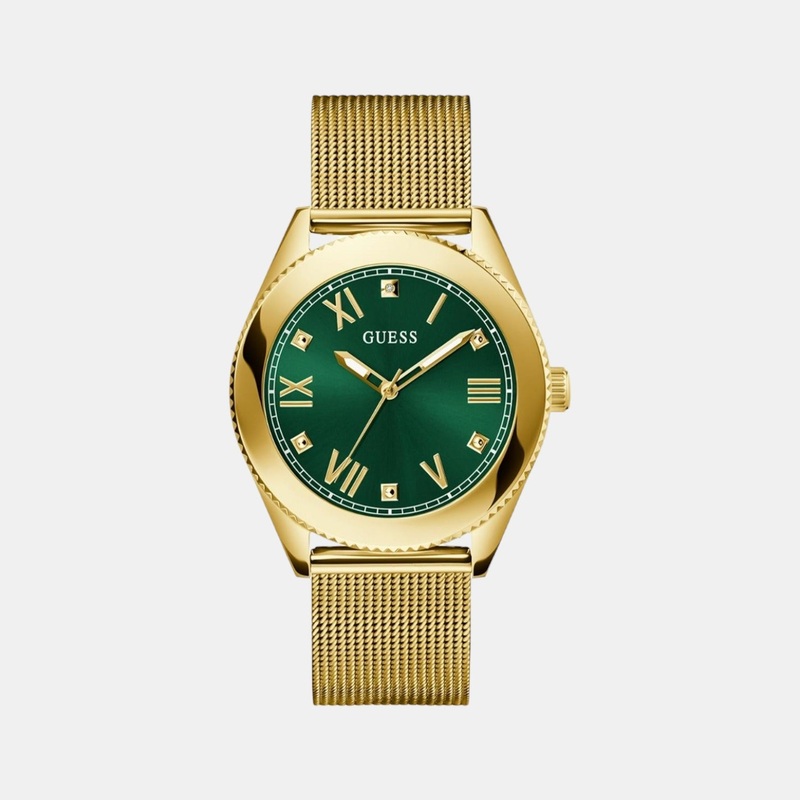 Men's Noble Green Dial Analog Stainless Steel Watch GW0495G4
