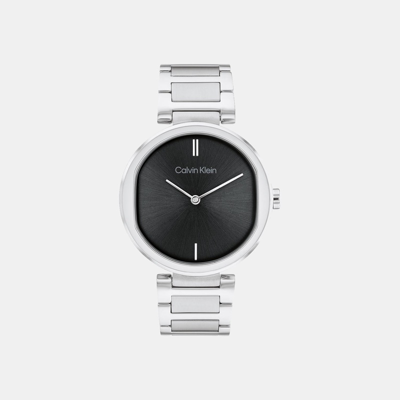 Women Black Analog Stainless Steel Watch 25200249