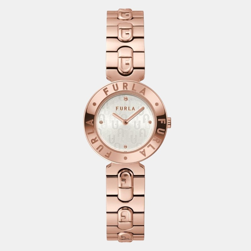 Women Rose Gold Analog Leather Watch WW00004008L3