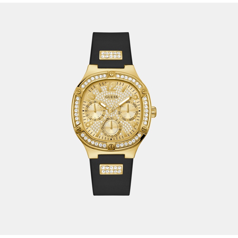 Women's Duchess Square Champagne Analog Silicone Watch GW0619L2