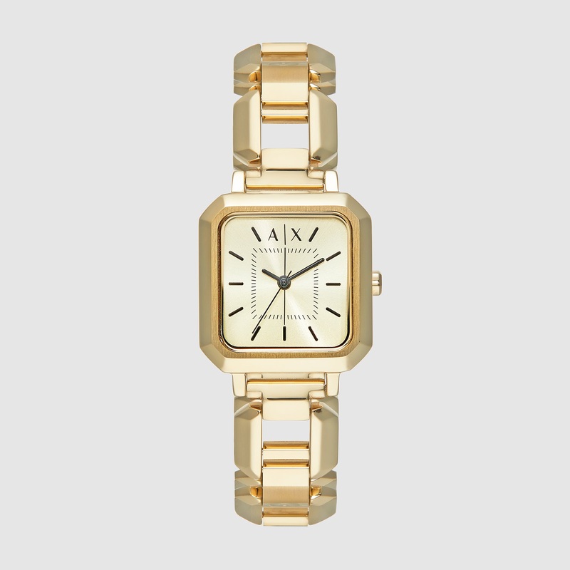 Women's Gold Analog Stainless Steel Watch AX5721