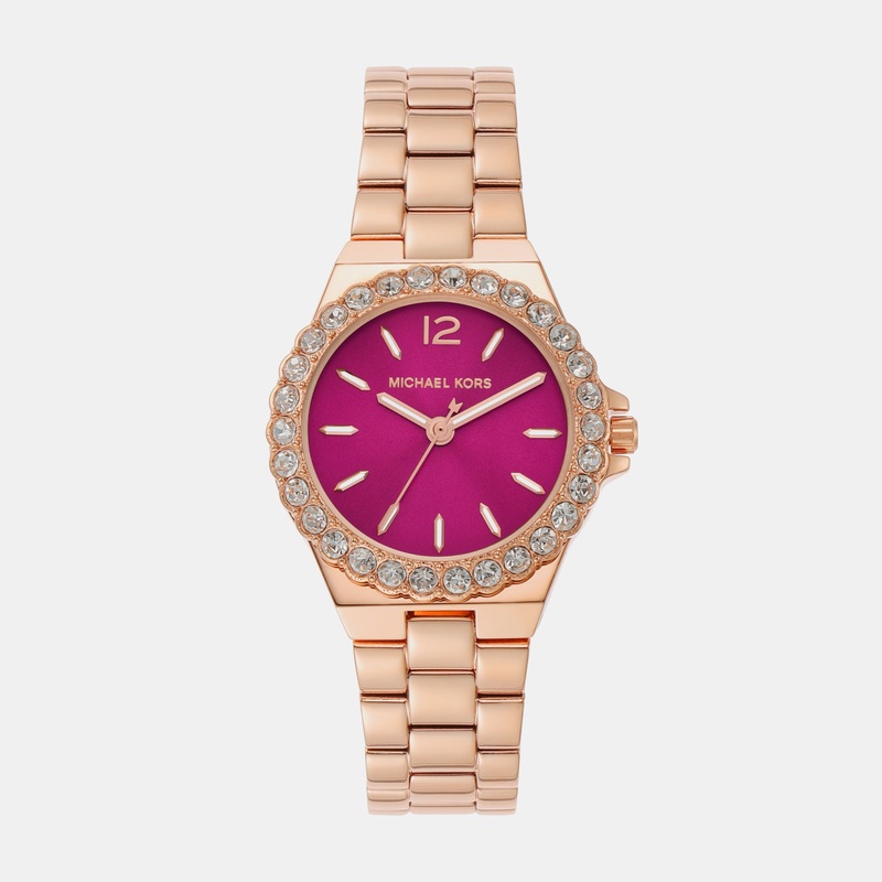 Women's Lennox Three-Hand Rose Gold-Tone Stainless Steel Watch MK7396
