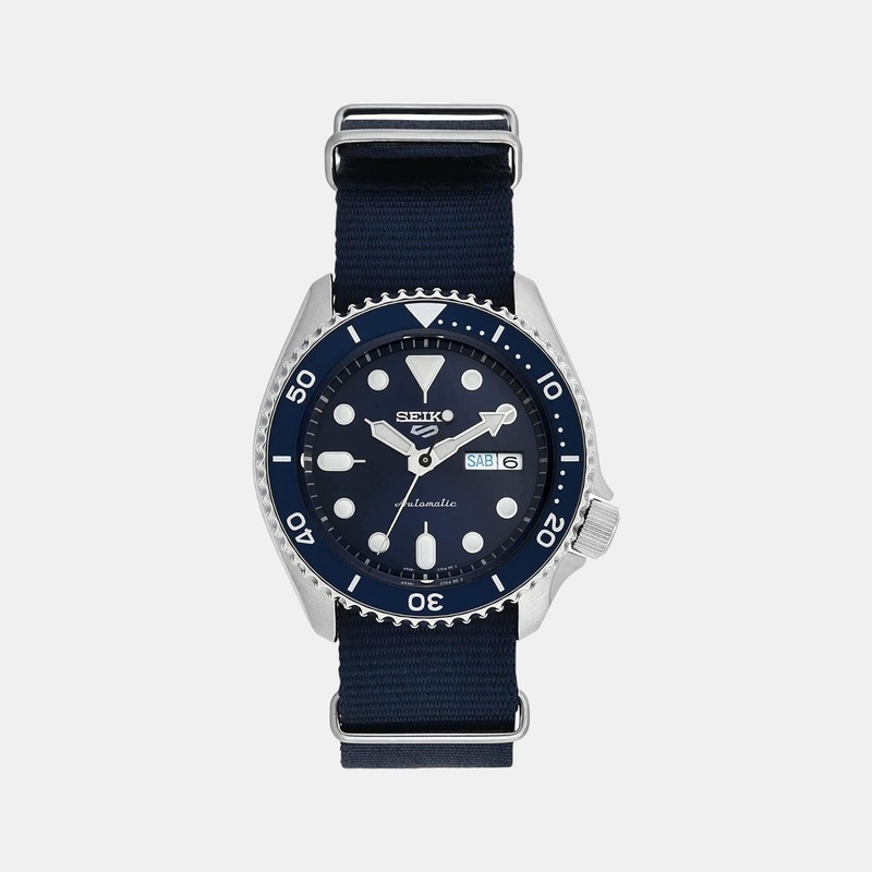 5 Sports Men's Blue Analog Nylon Band Watch SRPD51K2