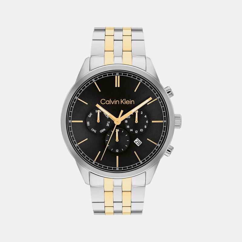 Infinite Men Black Chronograph Stainless Steel Watch 25200380