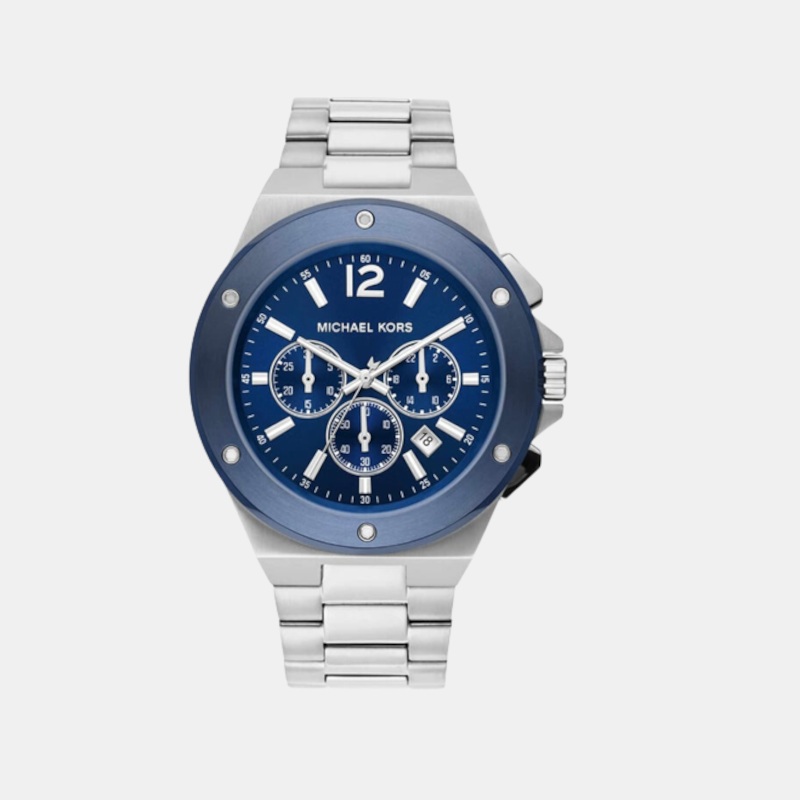 Men's Blue Analog Stainless Steel Watch MK8938