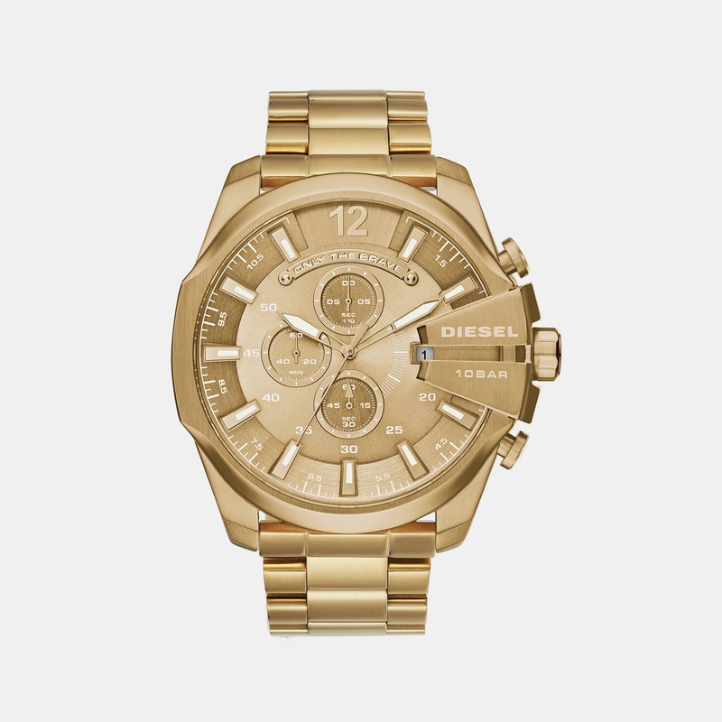 Men's Gold Chronograph Stainless Steel Watch DZ4360