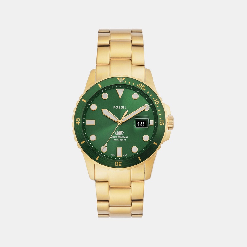 Men's Green Analog Stainless Steel Watch FS5950