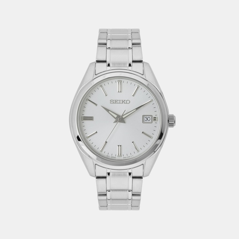 Men's White Analog Stainless steel Watch SUR343P1
