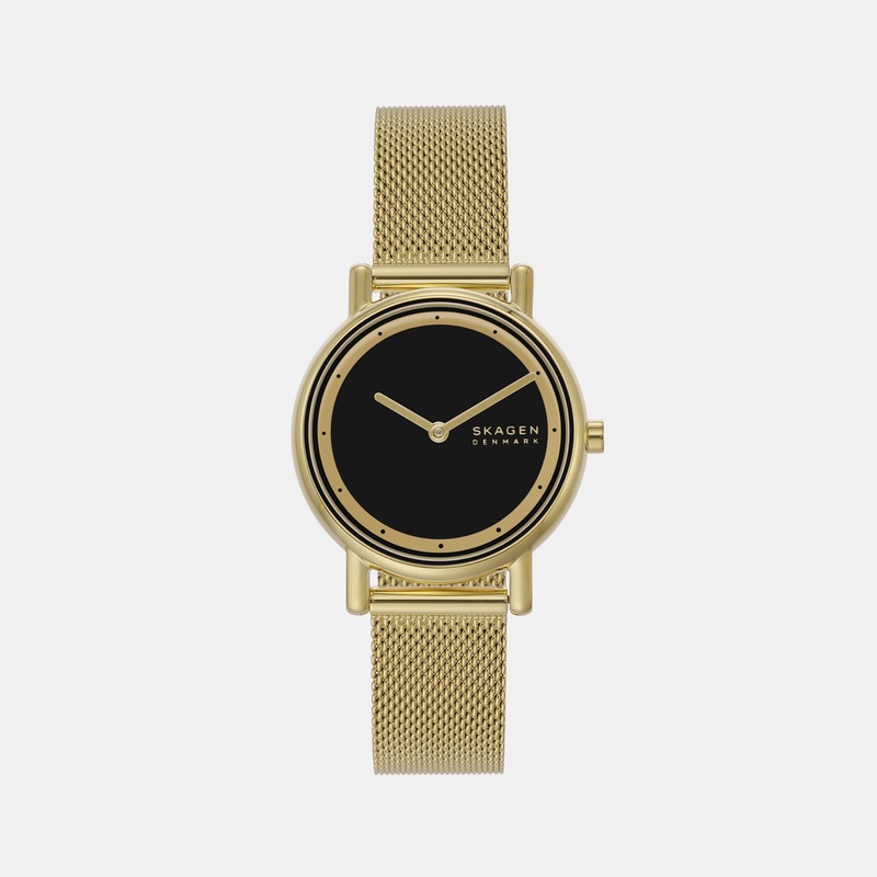 Women's Black Analog Mesh Watch SKW3111
