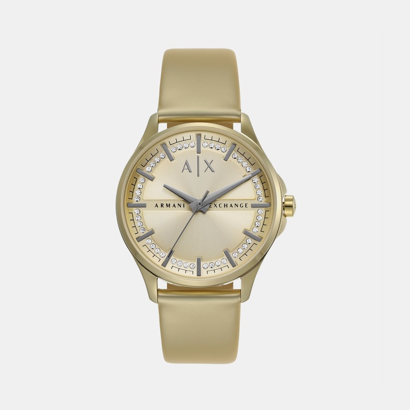 Women's Gold Analog Stainless Steel Watch AX5271