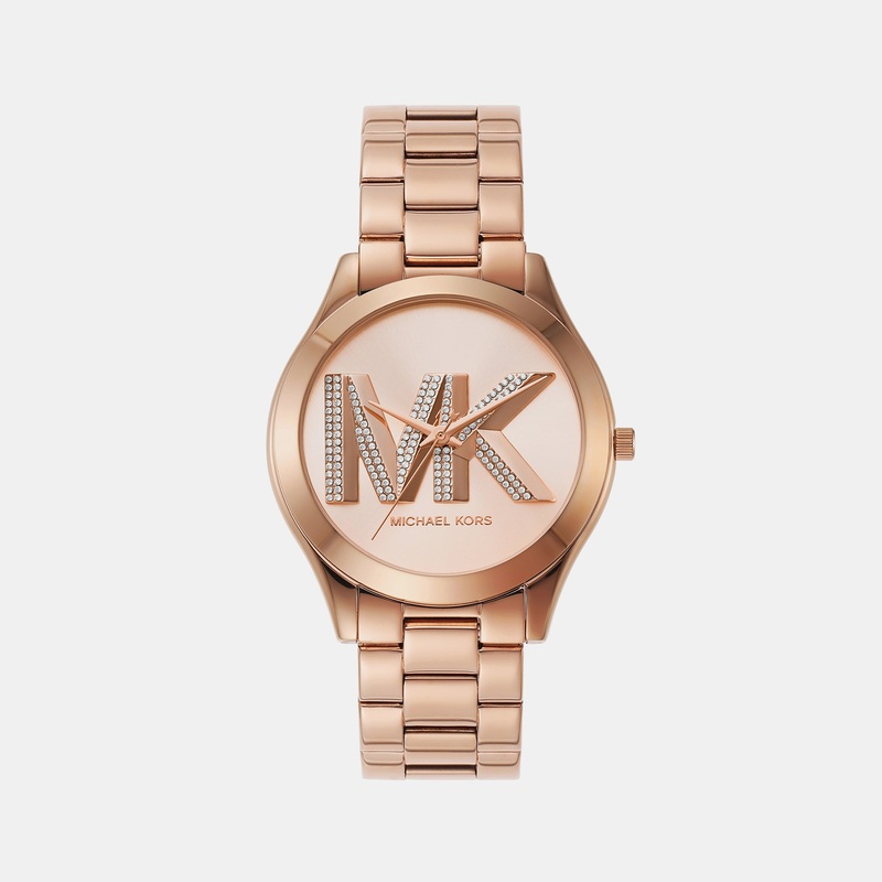 Women's Rose Gold Analog Stainless Steel Watch MK4733
