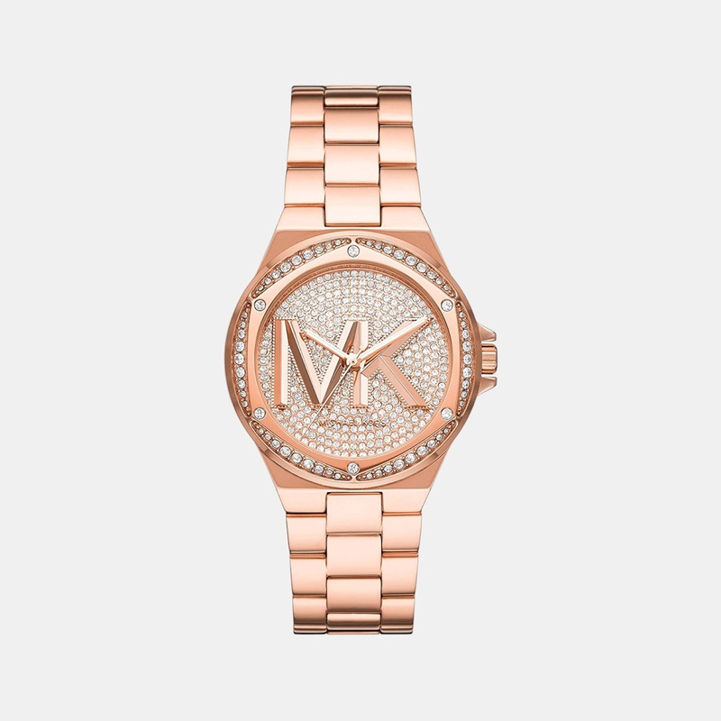 Women's Rose Gold Analog Stainless Steel Watch MK7230
