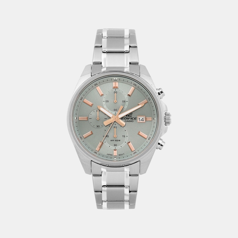 Edifice Men Quartz Green Dial Analog Stainless Steel Watch EFV-610DE-3AUDF ED663