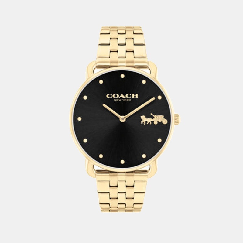 Elliot Women Quartz Black Dial Analog Stainless Steel Watch 14504291