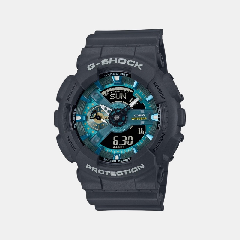 G-Shock Men Quartz Blue Dial Analog Resin Watch GA-110AS-2ADR G1681
