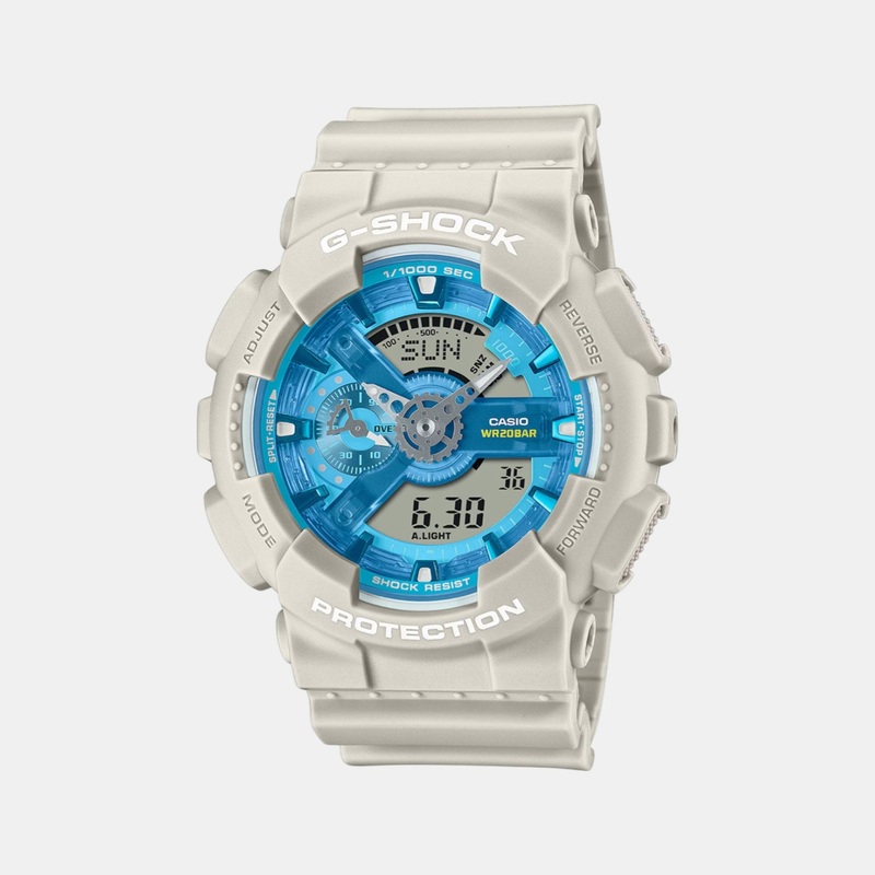 G-Shock Men Quartz Blue Dial Analog Resin Watch GA-110AS-5ADR G1682