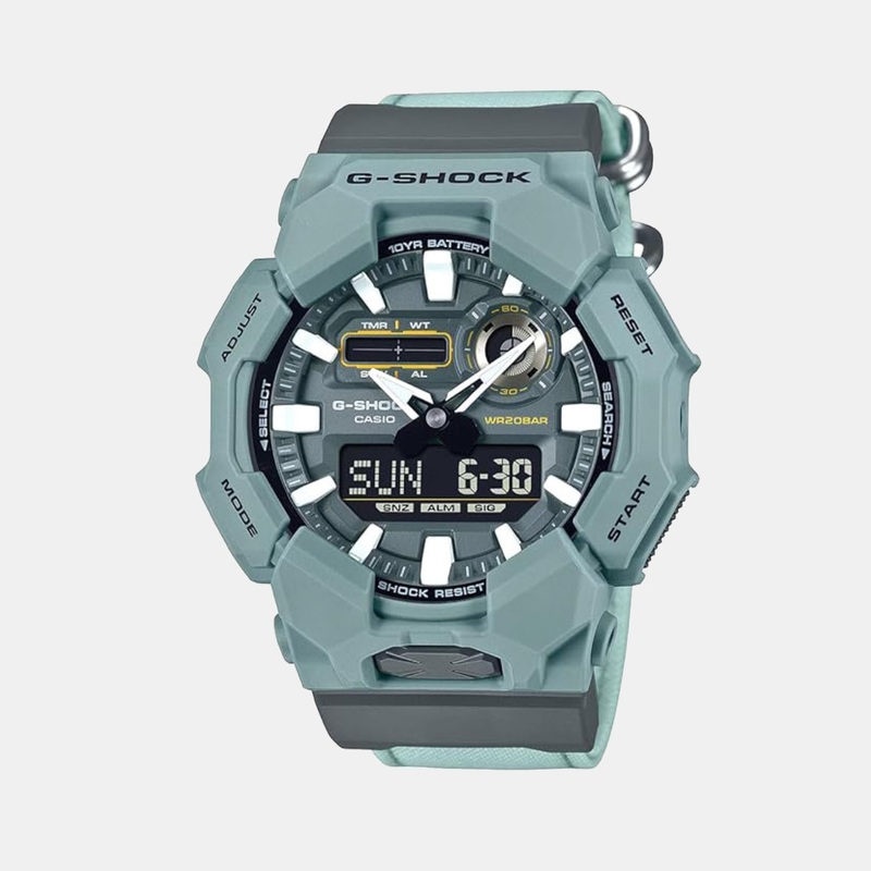 G-Shock Men Quartz Green Dial Analog Resin Watch GA-010CE-2ADR G1673