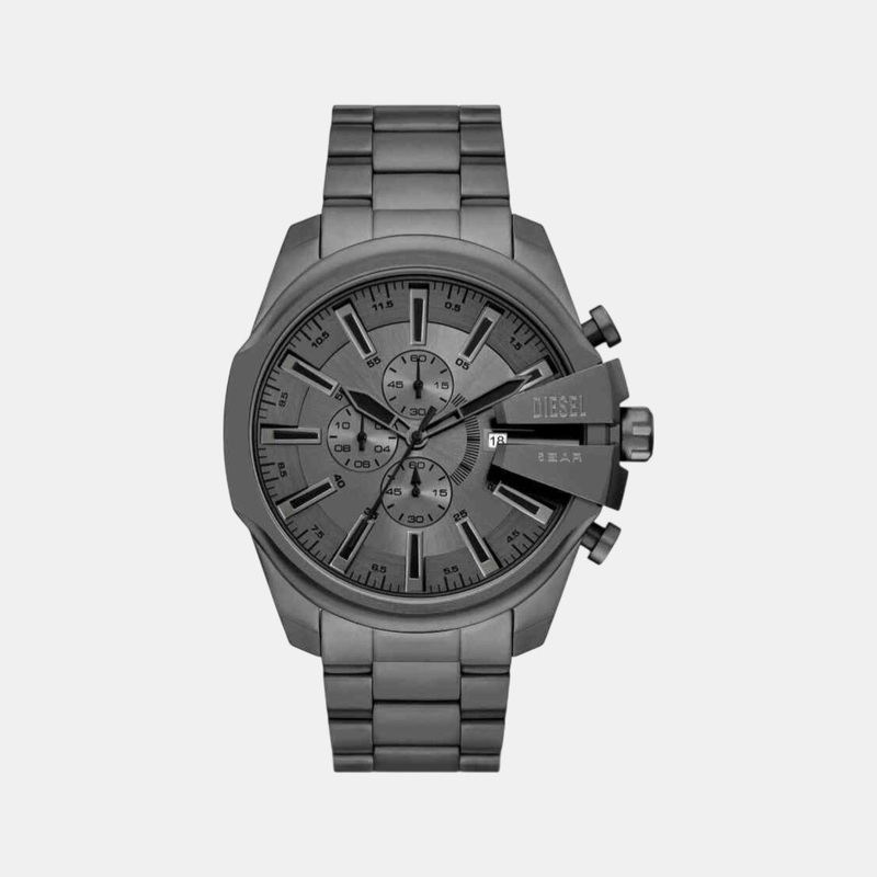 Mega Chief Slim Men's Chronograph Gray Dial Stainless Steel Watch DZ4676