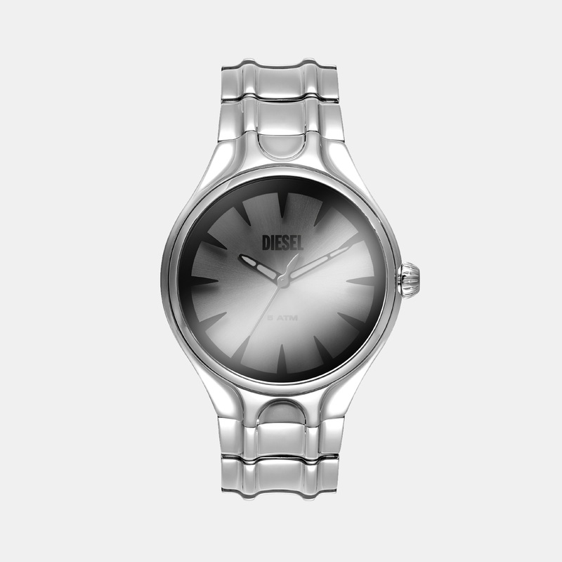 Men Quartz White Dial Analog Stainless Steel Watch DZ2205