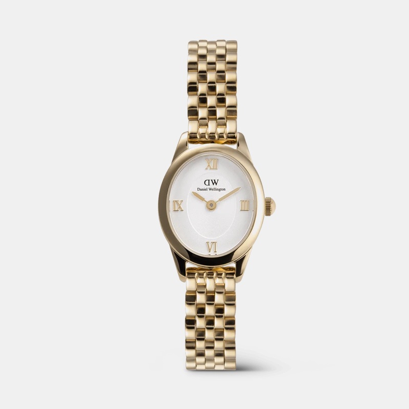 Ophelia Women Oval Mini White Dial Analog Stainless Steel Watch DW00100803K