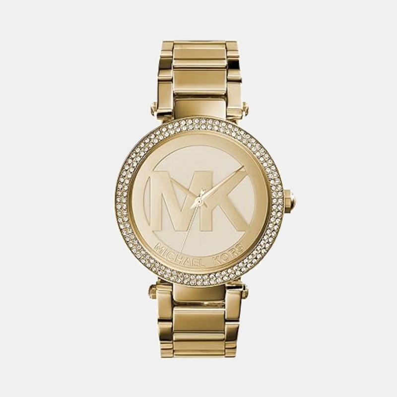 Parker Women Analog Gold Dial Stainless Steel Watch MK5784