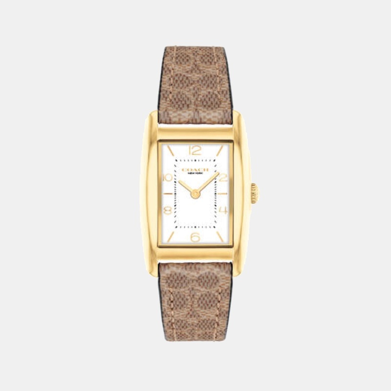 Reese Women Quartz White Dial Analog Calf Watch 14504355
