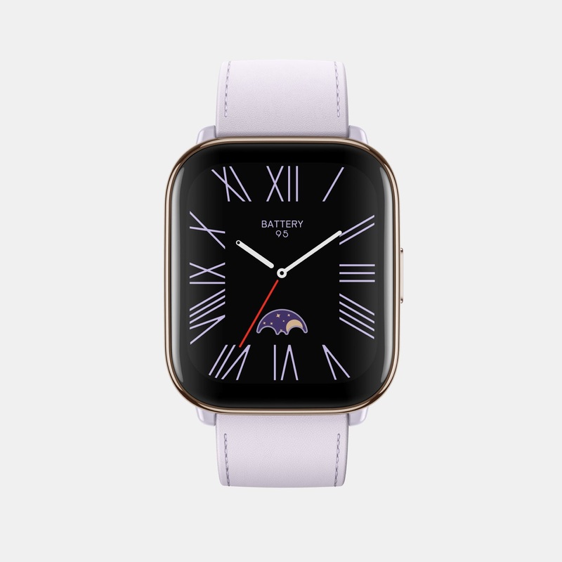 Smart Unisex Lavender Purple Dial Amoled Silicone Watch AMAZFIT ACTIVE LAVENDER PURPLE
