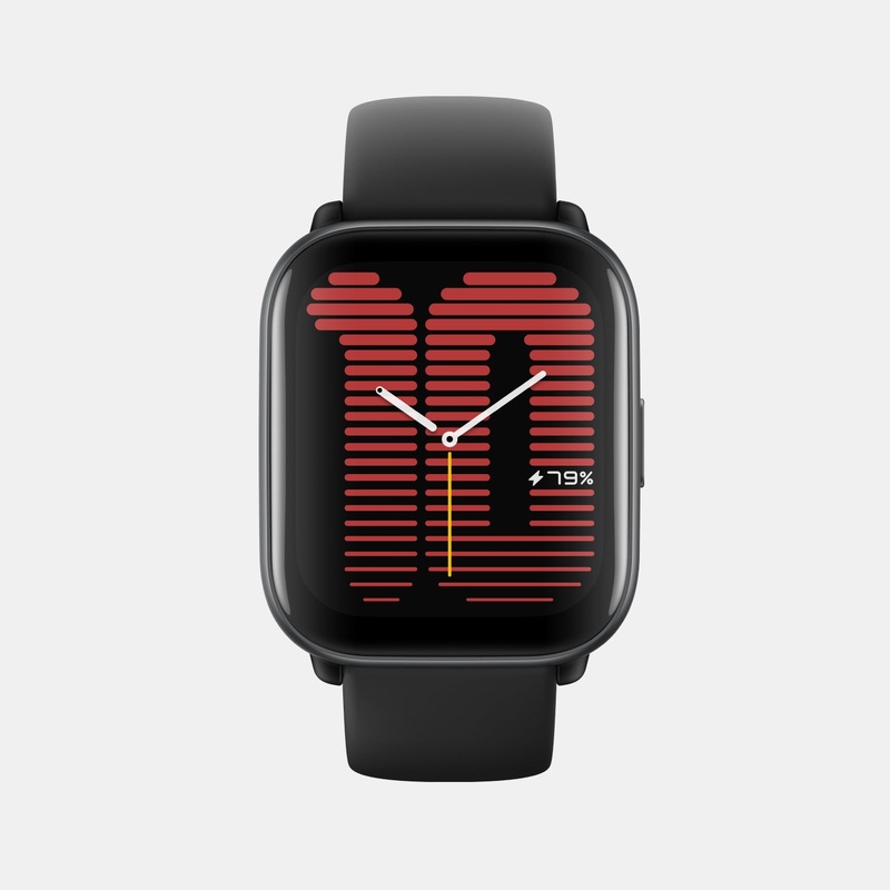 Smart Unisex Midnight Black Dial Amoled Silicone Watch AMAZFIT ACTIVE MIDNIGHT BLACK