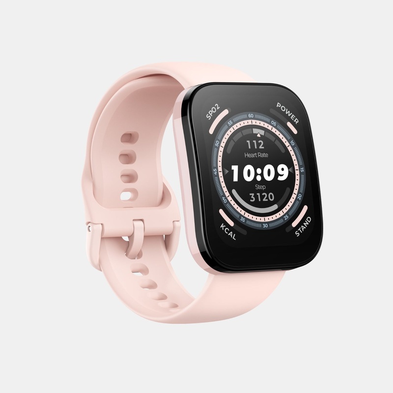 Smart Unisex Pastel Pink Dial LCD Silicone Watch BIP 5 PASTEL PINK