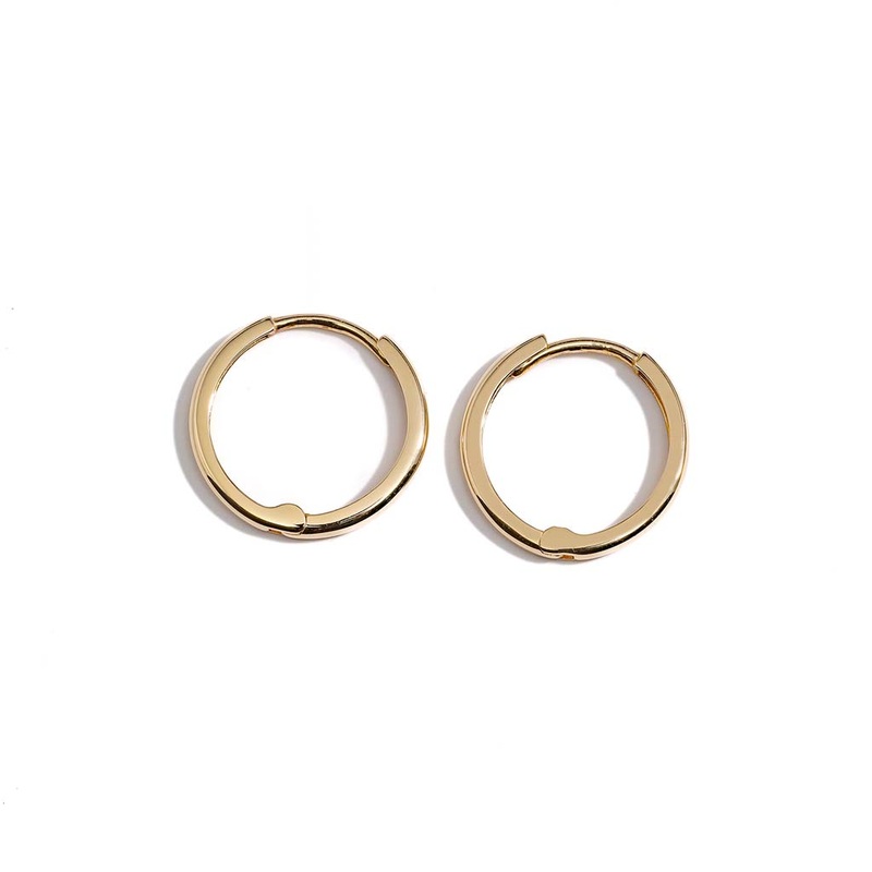 Thin Gold Huggie Earrings