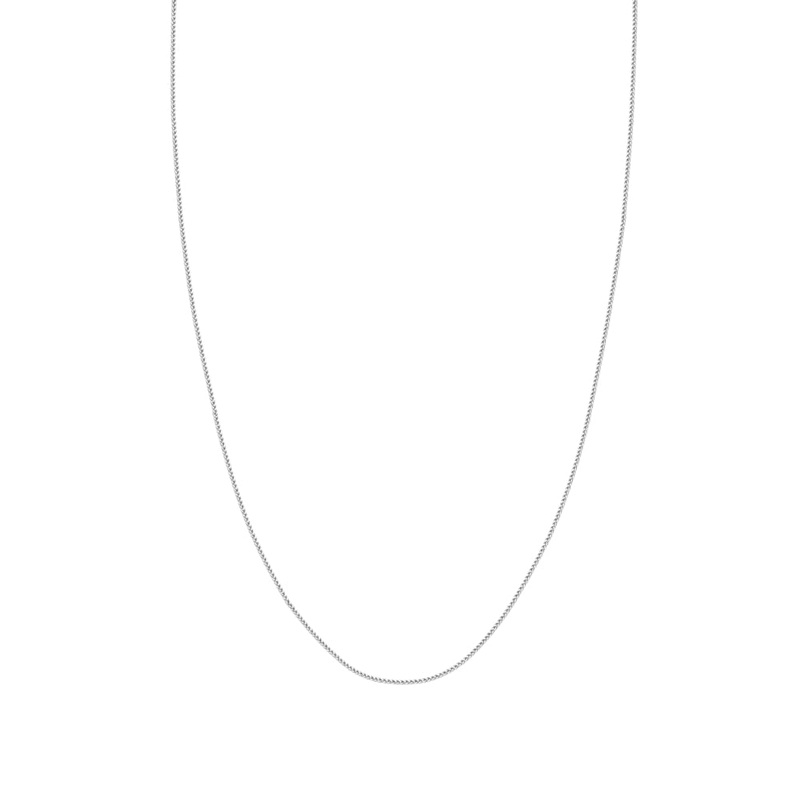 14kt White Gold 1.25mm Wheat Chain, 18"