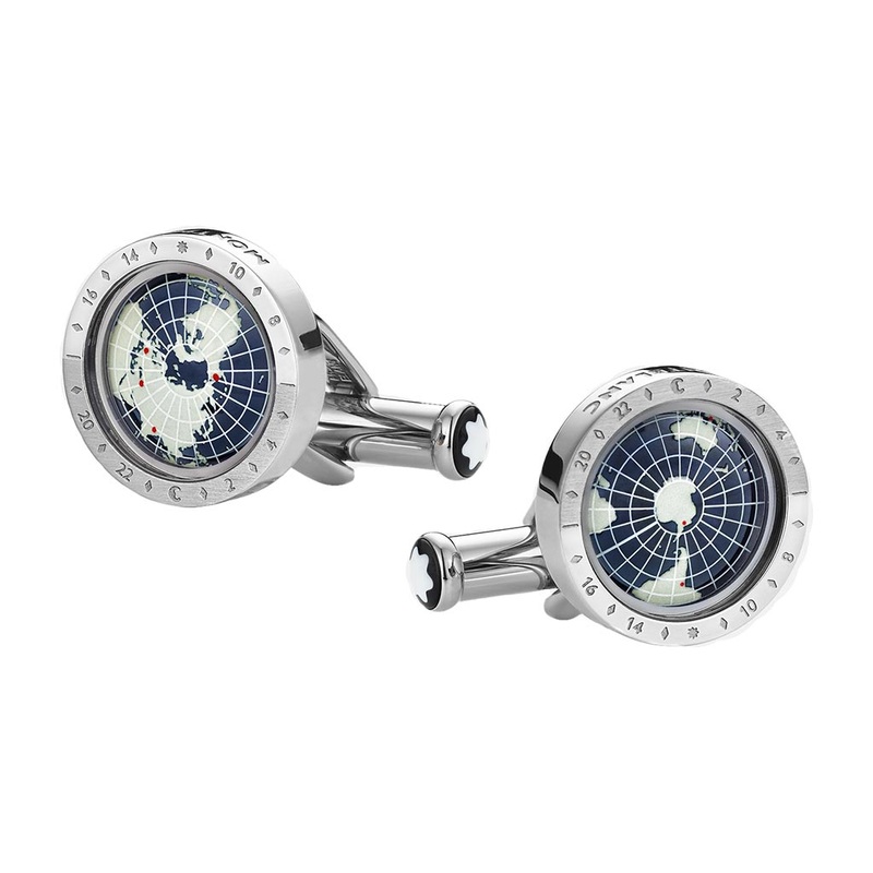 1858 Geosphere Cufflinks Blue