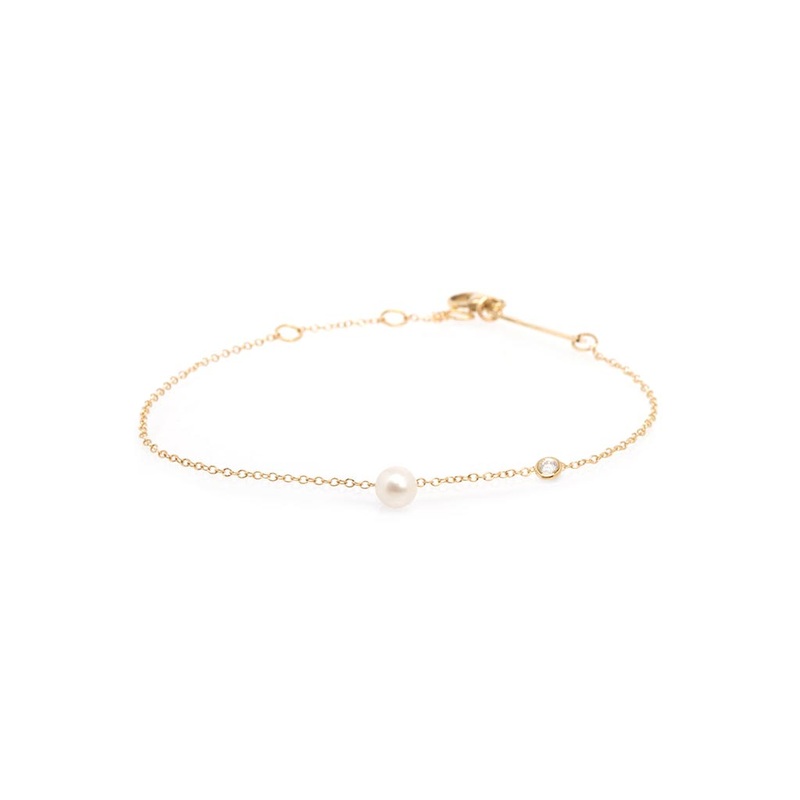 Dangling Pearl Charm Bracelet