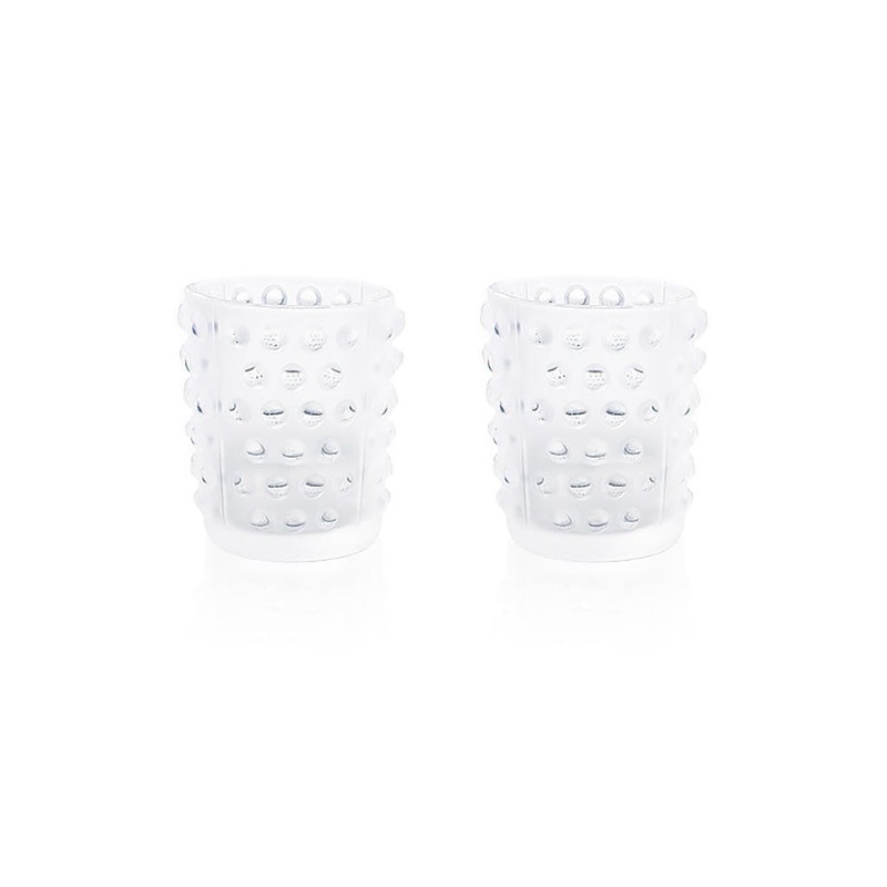 Set of 2 Mossi Votives Clear