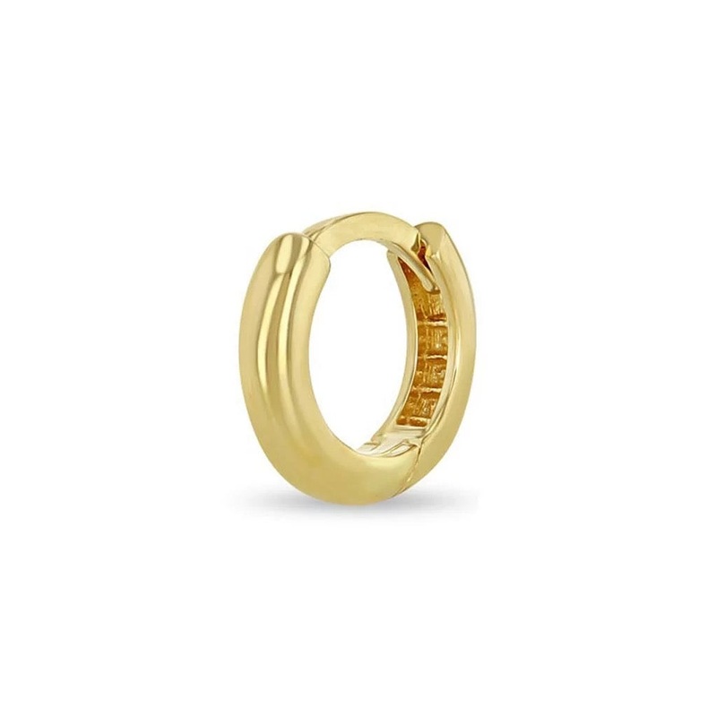 Wide Extra Small Hinge Huggie Hoop