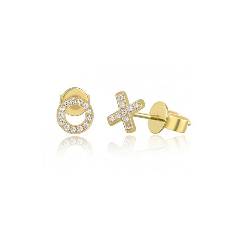 XO Diamond Studs