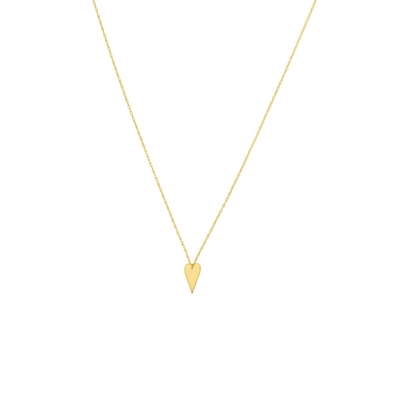14k Gold Heart Pendant Necklace