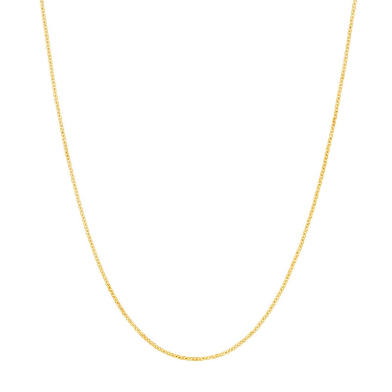 14Y Cable Chain 1.05mm 18" with Lobster Clasp