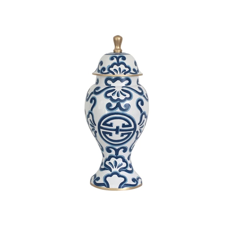 Dana Gibson Sultan in Blue Medium Ginger Jar