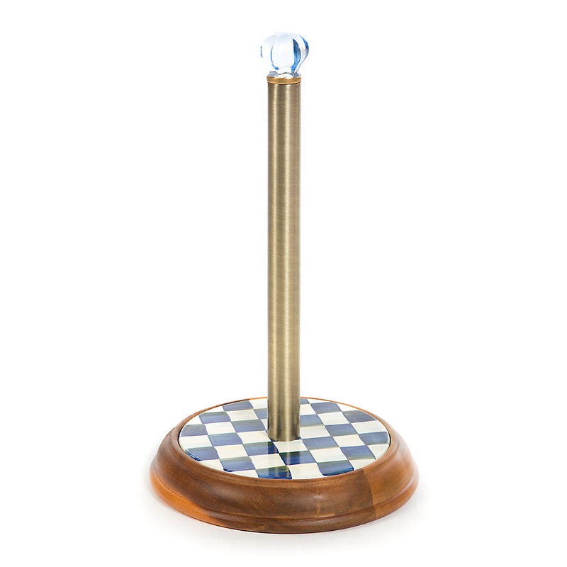 MacKenzie-Childs Royal Check Paper Towel Holder