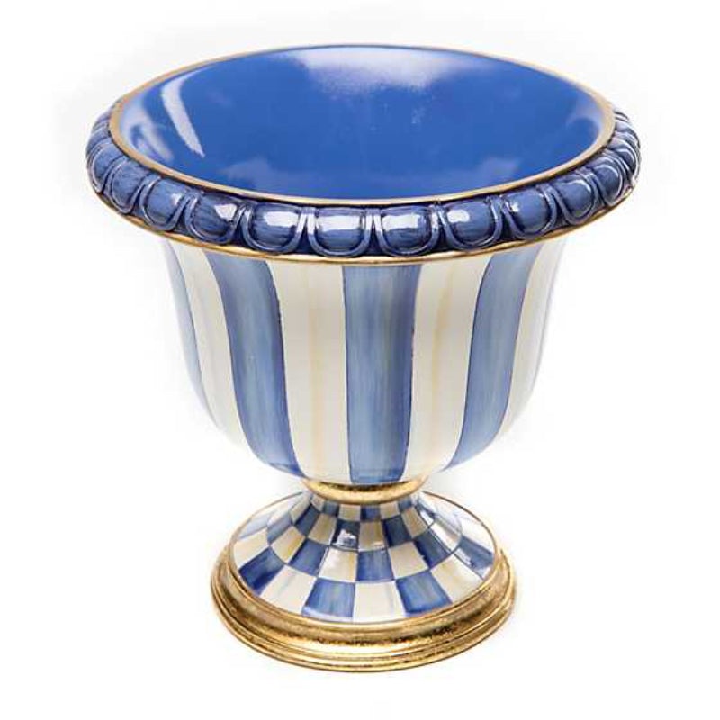 MacKenzie-Childs Royal Stripe Tabletop Urn