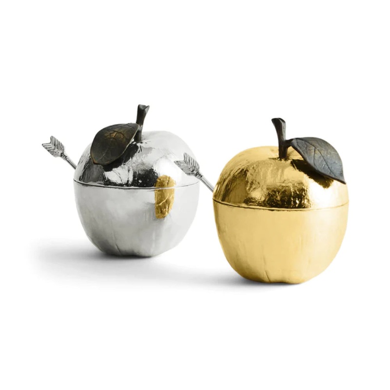 Michael Aram Apple Honey Pot with Spoon