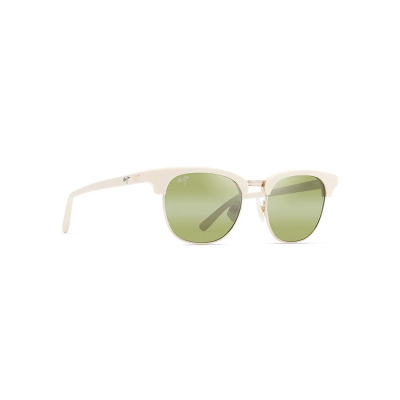 Maui Jim HOLOMUA Round Sunglasses - Shiny Solid Ivory