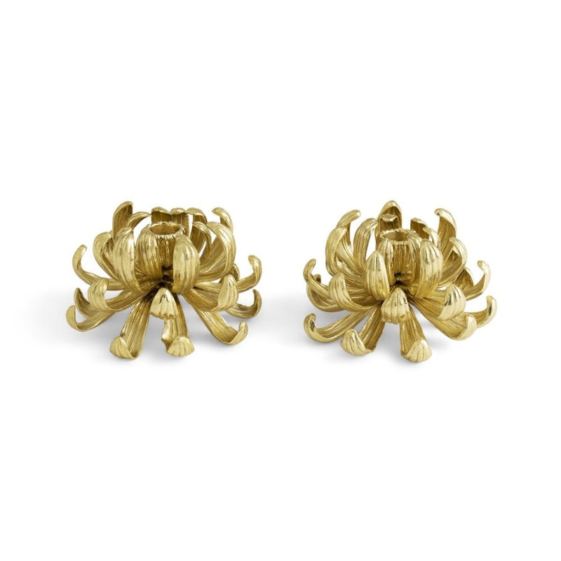 Michael Aram Dahlia Candle Holders- S/2