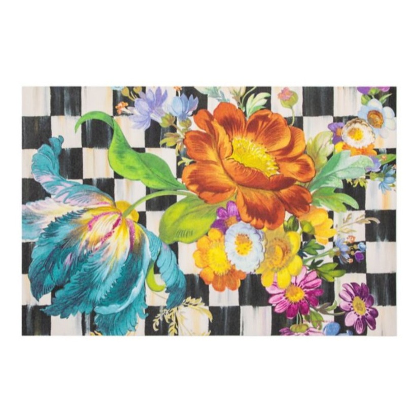 MacKenzie-Childs Courtly Flower Market Floor Mat