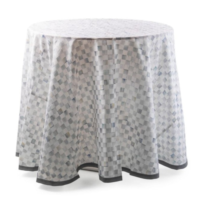 MacKenzie-Childs Sterling Check Table Topper